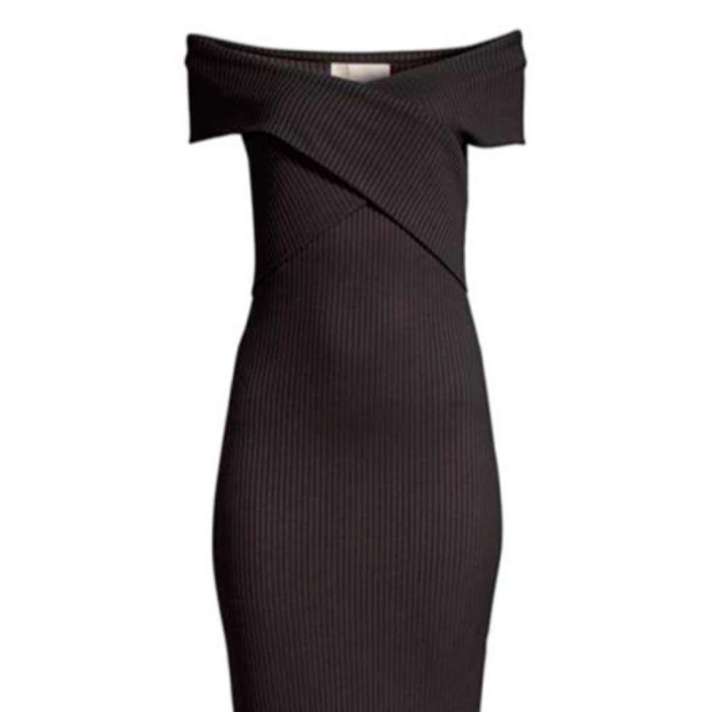 Michael Kors Core of Kors Black Ribbed Dress (XL) - Picture 3 of 5
